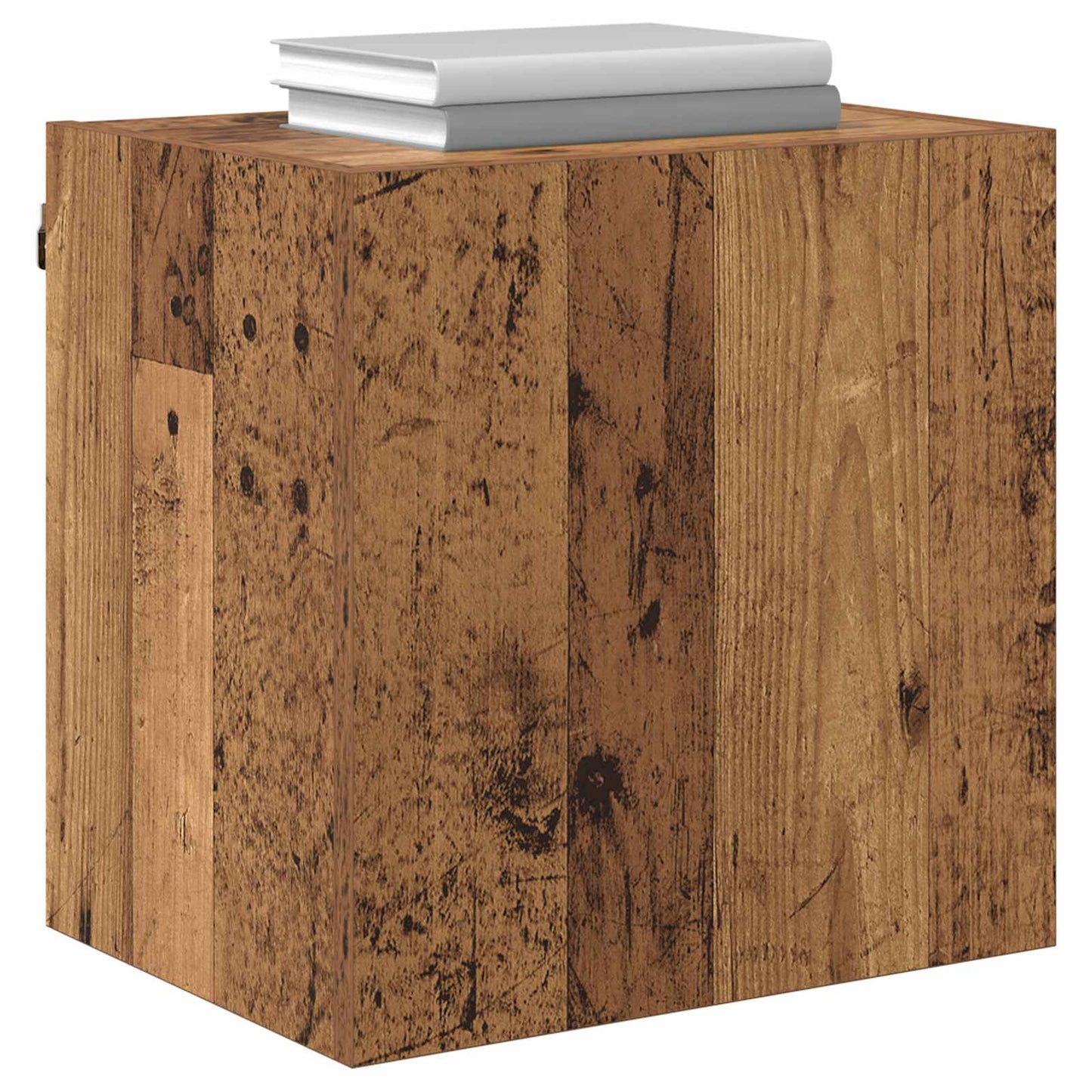 TV vægskab 40,5x30x40cm Gammelt træ Konstrueret træ