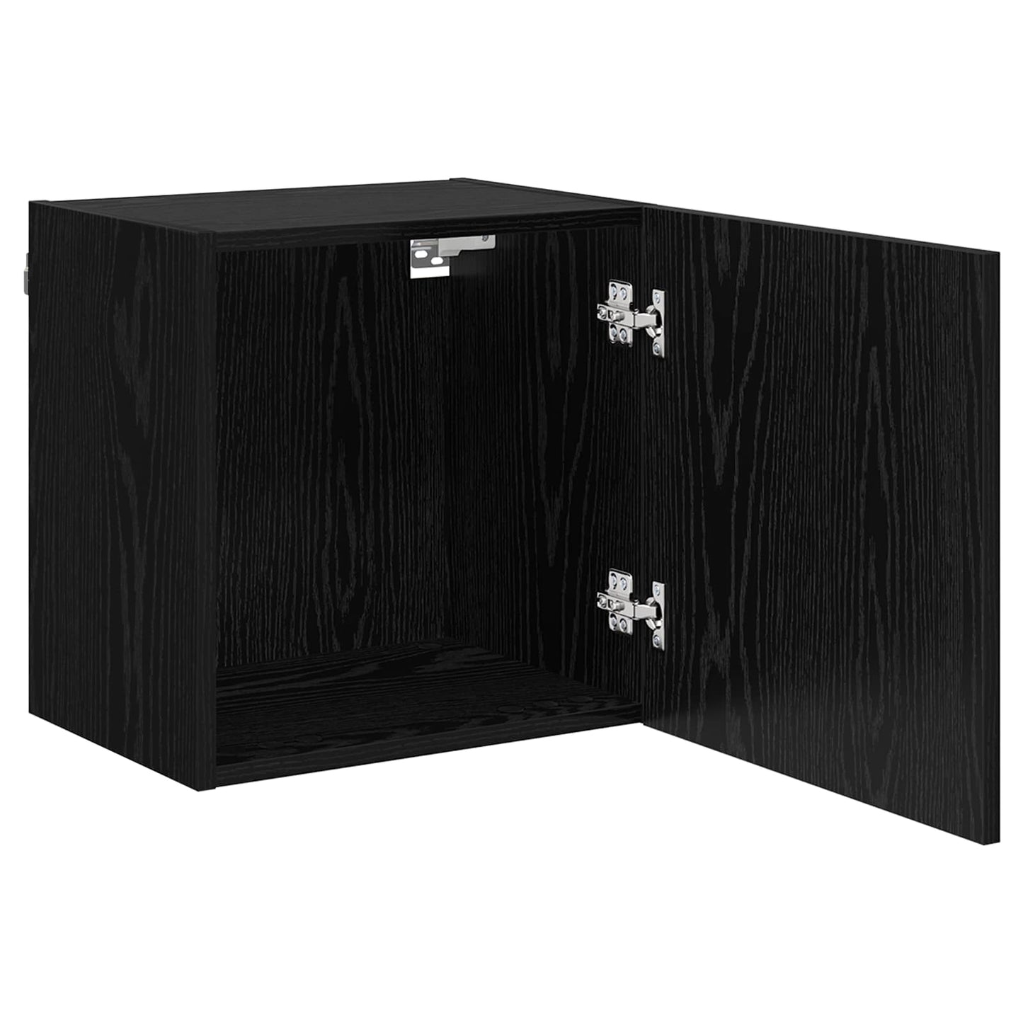 TV vægskab 40,5x30x40cm Sort eg Konstrueret træ