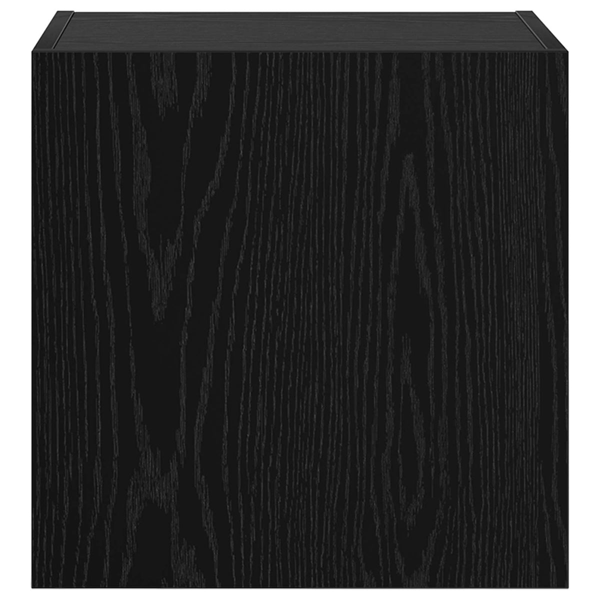 TV vægskab 40,5x30x40cm Sort eg Konstrueret træ