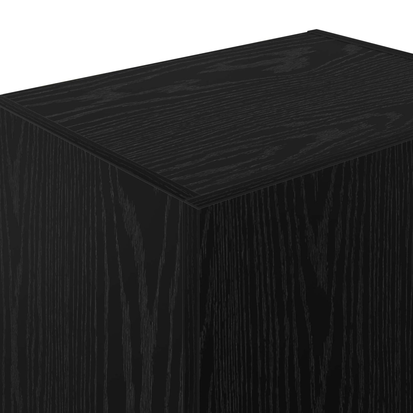 TV vægskab 40,5 x 30 x 102 cm Sort eg Konstrueret træ