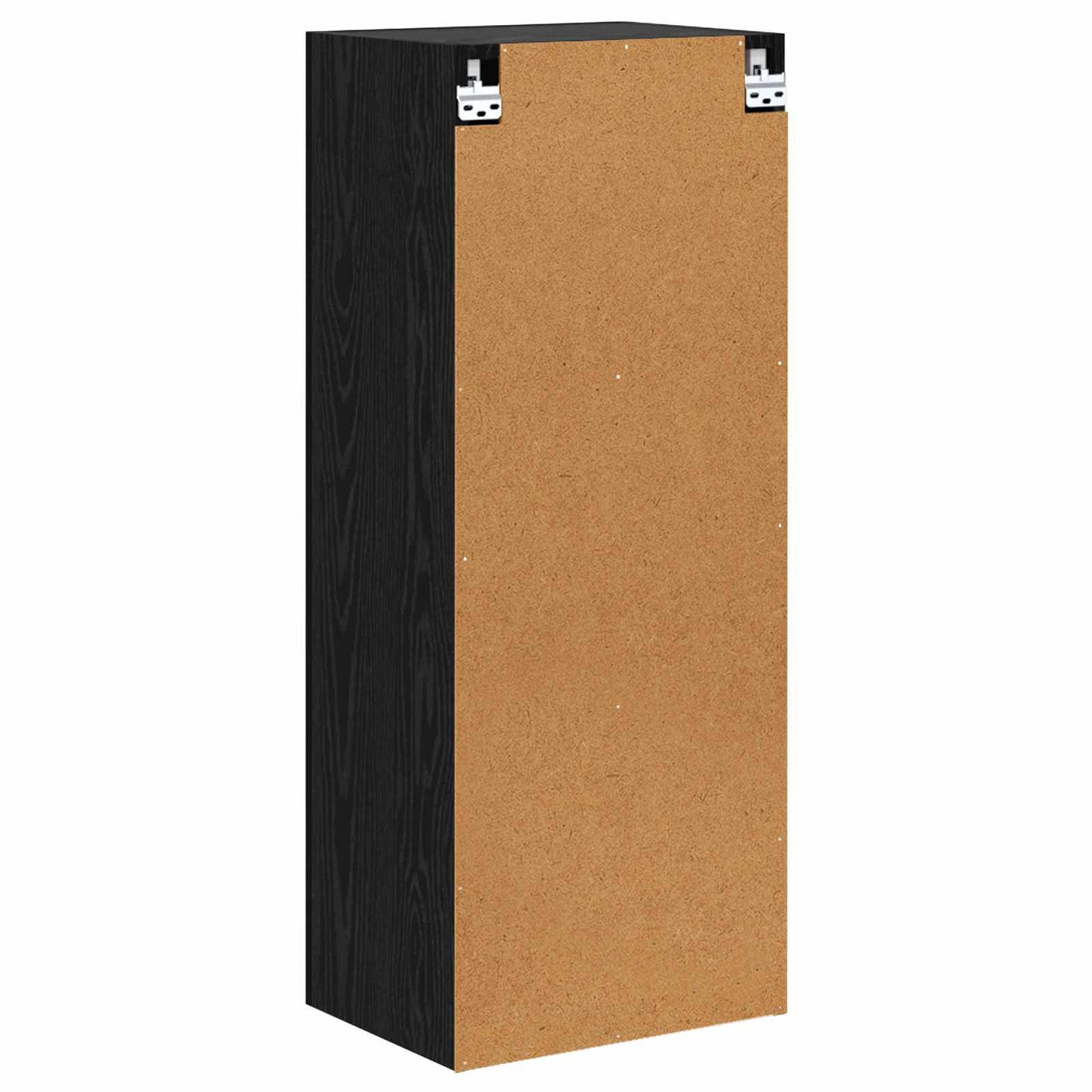 TV vægskab 40,5 x 30 x 102 cm Sort eg Konstrueret træ