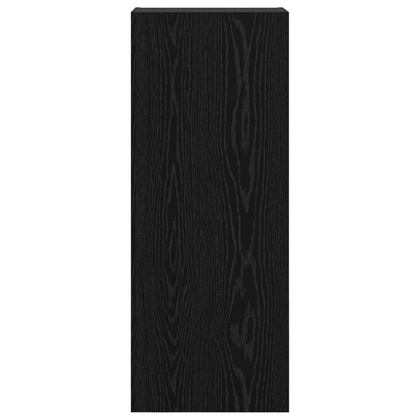 TV vægskab 40,5 x 30 x 102 cm Sort eg Konstrueret træ