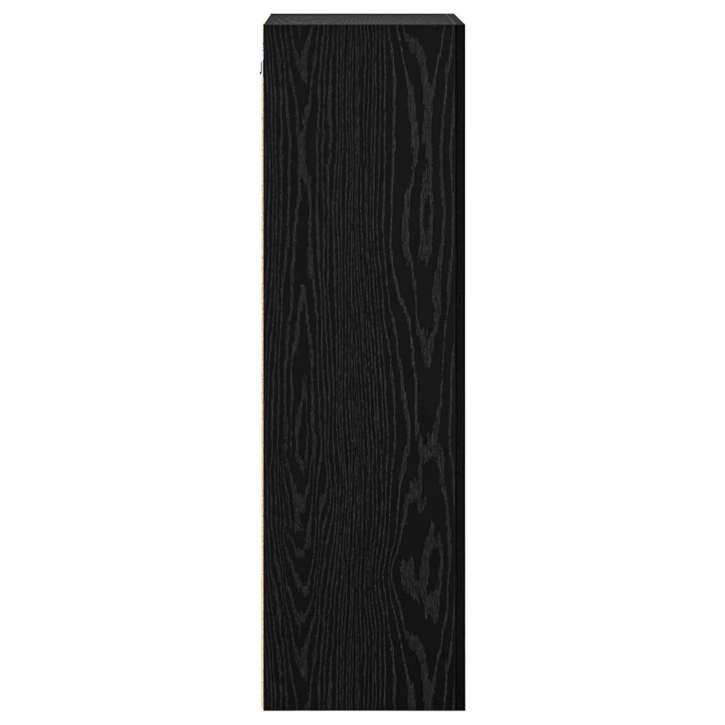 TV vægskab 40,5 x 30 x 102 cm Sort eg Konstrueret træ