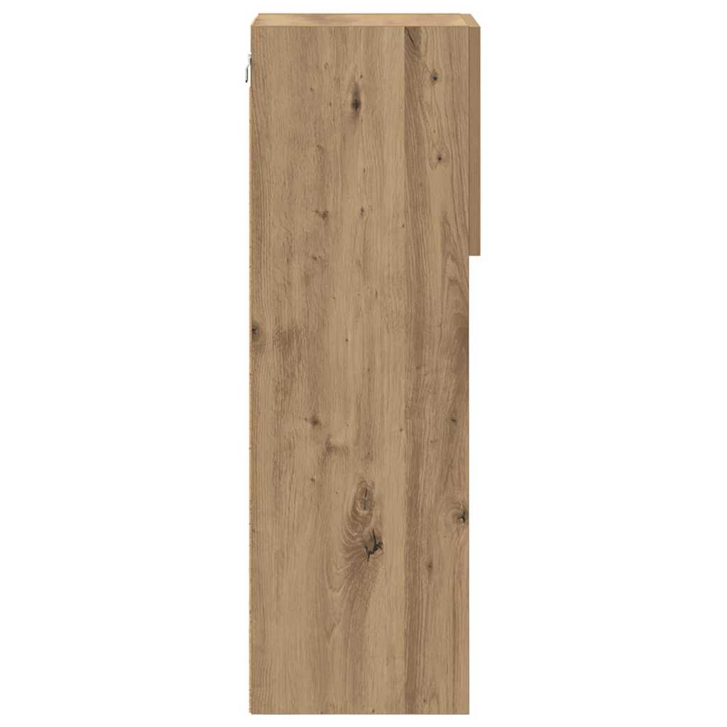 Væghængt TV Skab 30,5 x 30 x 90 cm Artisan Egetræ