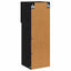 Væghængt TV Skab 30,5 x 30 x 90 cm Sort eg Konstrueret træ