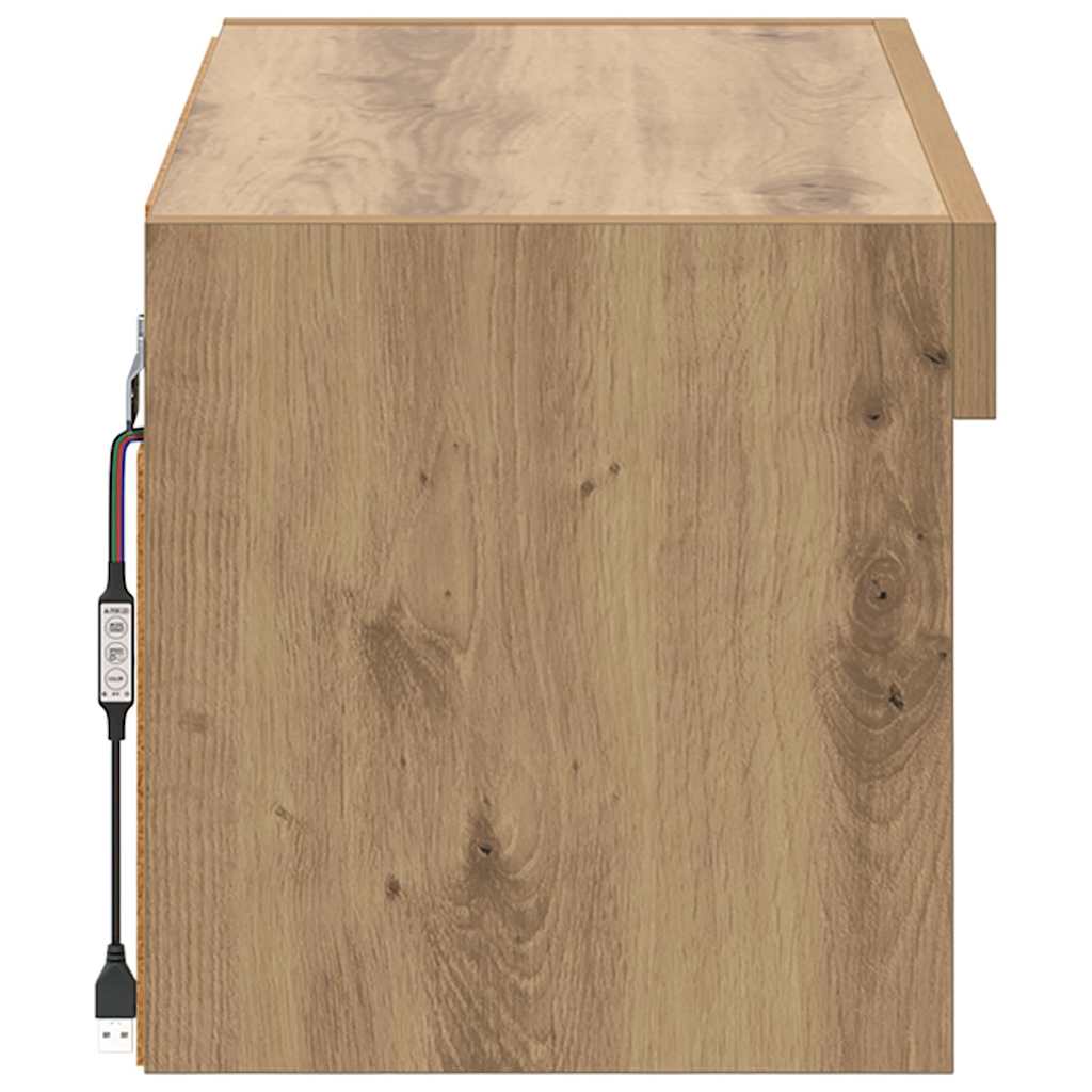 TV-møbelsæt 60 x 30 x 30 cm Artisan Egetræ Konstrueret træ