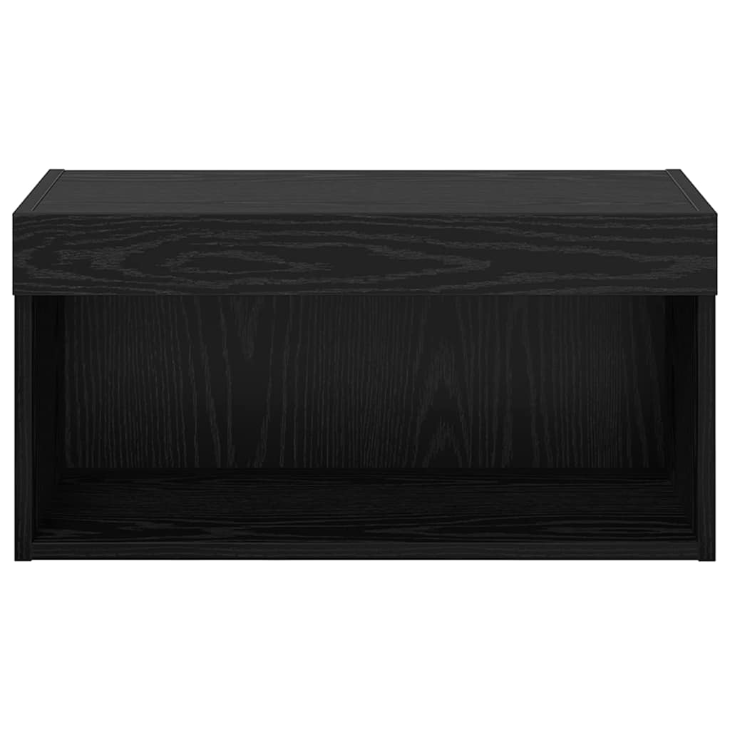 TV-møbelsæt 60 x 30 x 30 cm Sort eg Konstrueret træ