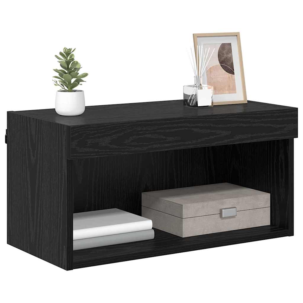 TV-møbelsæt 60 x 30 x 30 cm Sort eg Konstrueret træ