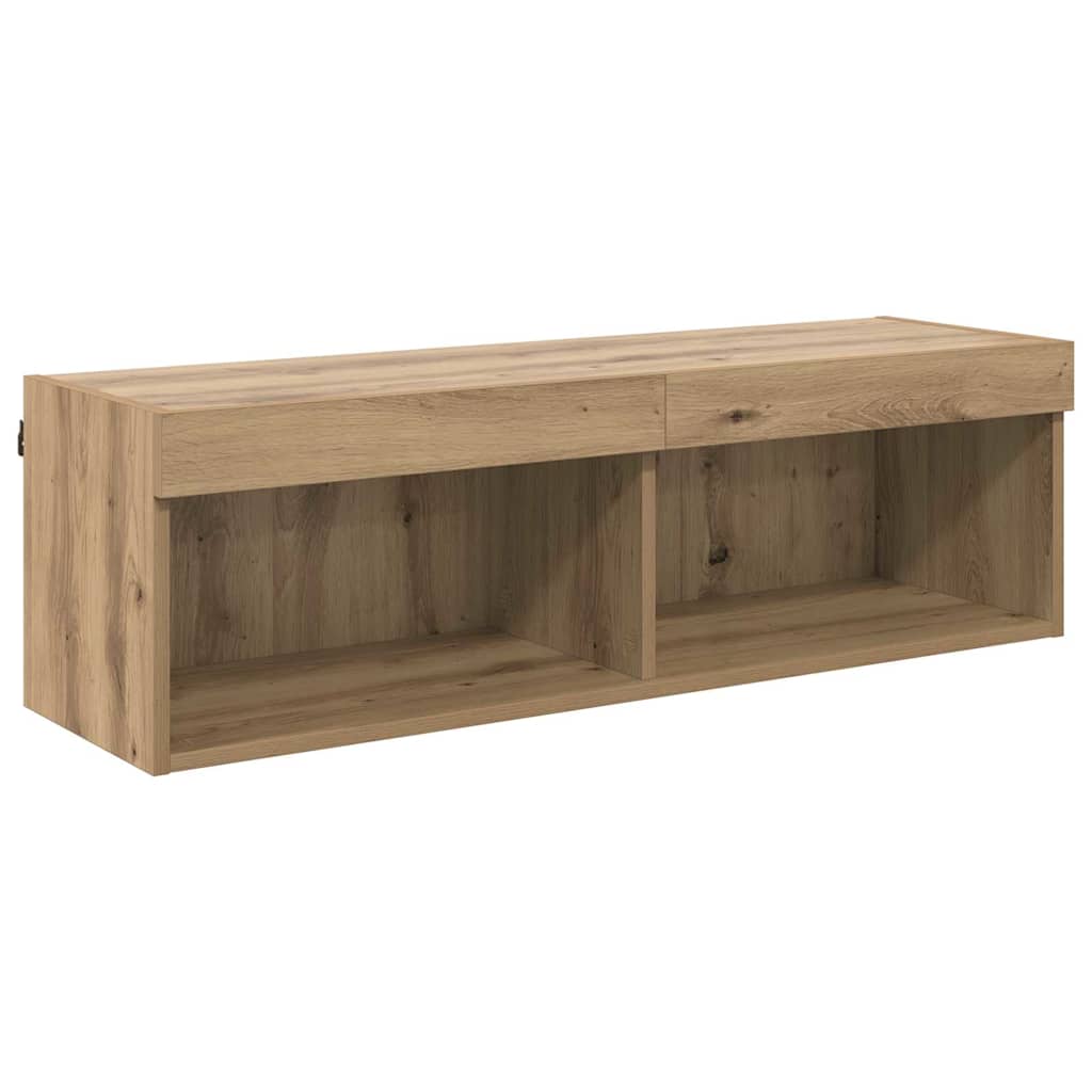 TV vægskab 100 x 30 x 30 cm Artisan Egetræ Konstrueret træ