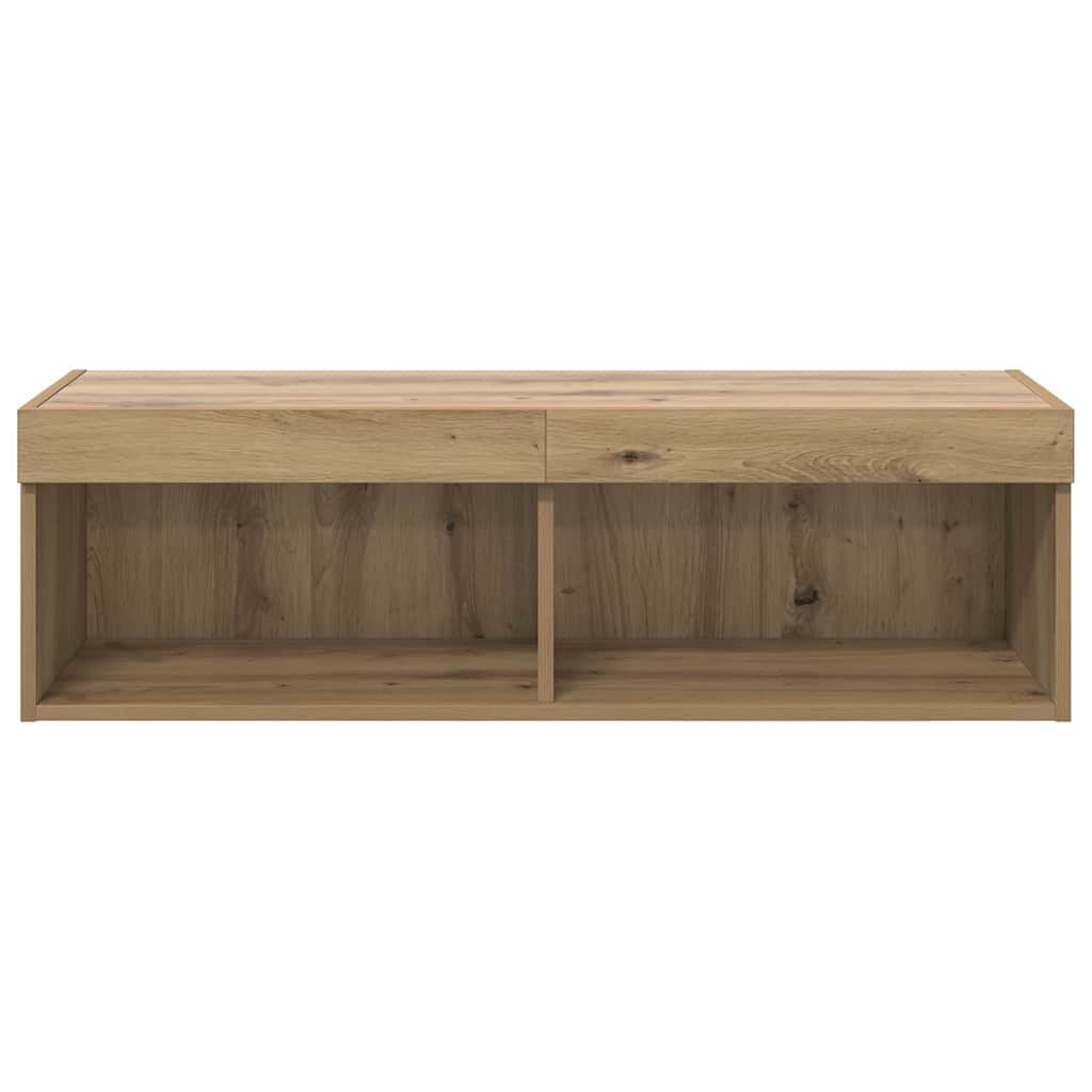 TV vægskab 100 x 30 x 30 cm Artisan Egetræ Konstrueret træ