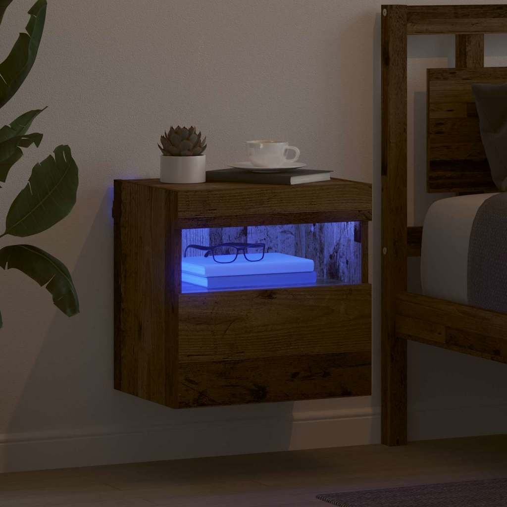 TV vægskab 40 x 30 x 40 cm Gammelt træ Konstrueret træ