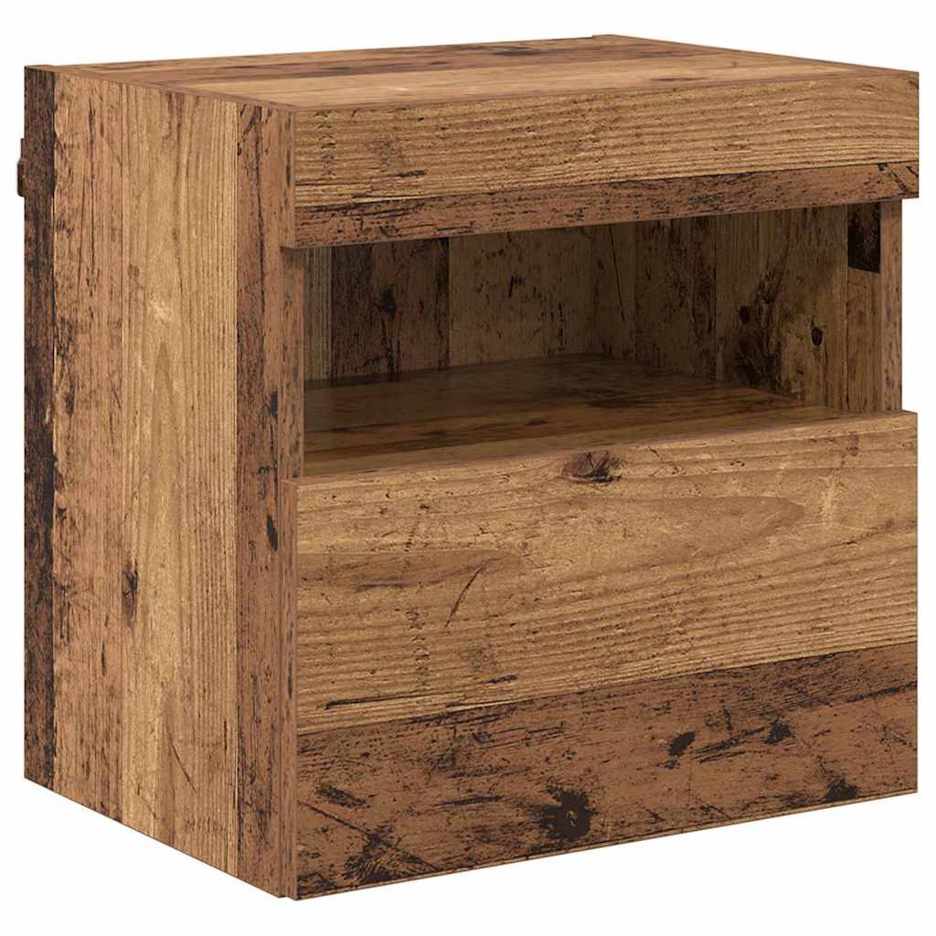 TV vægskab 40 x 30 x 40 cm Gammelt træ Konstrueret træ