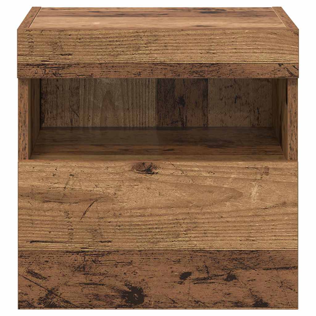 TV vægskab 40 x 30 x 40 cm Gammelt træ Konstrueret træ