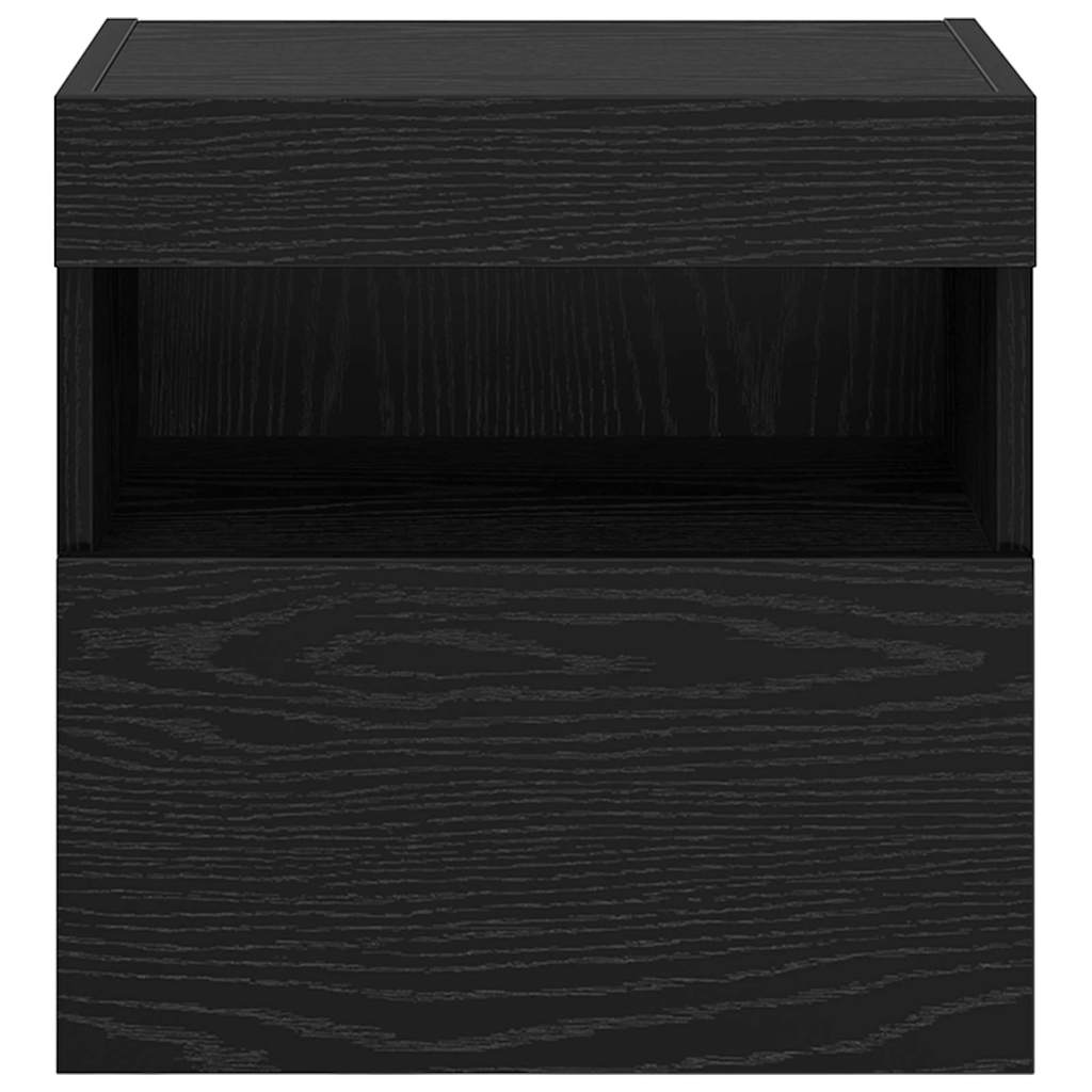 TV vægskab 40 x 30 x 40 cm Sort eg Konstrueret træ