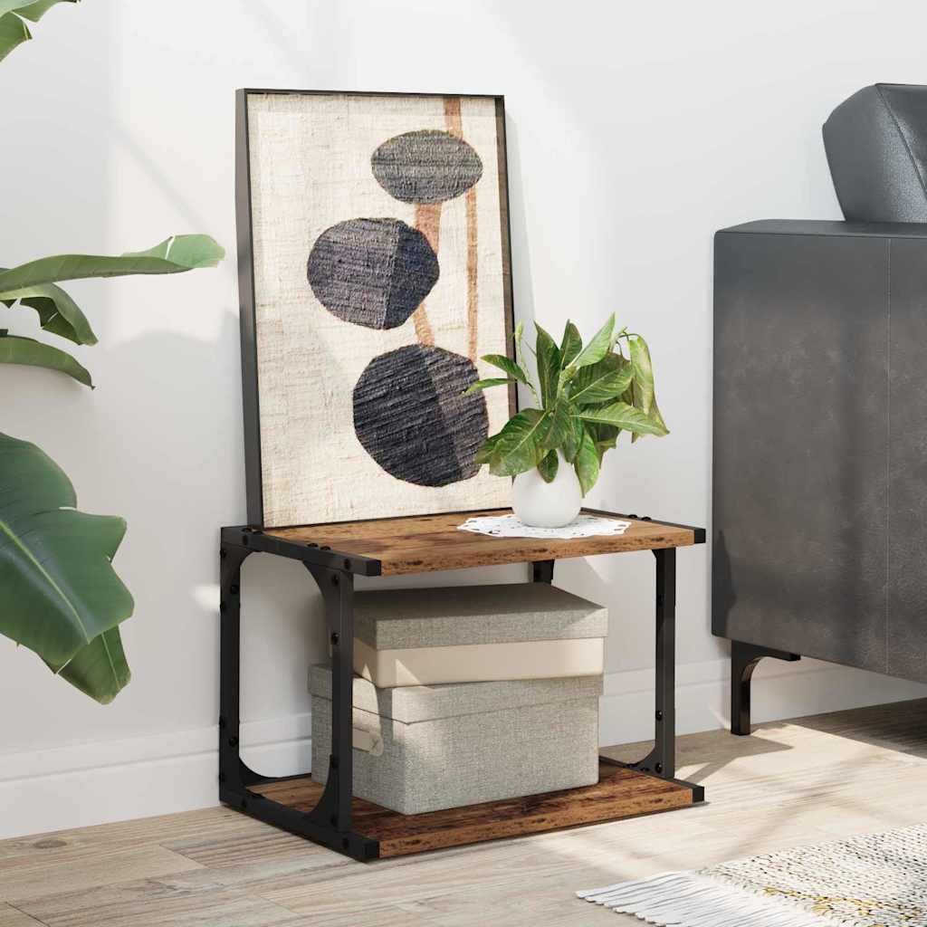 Printerstand Gammelt træ 41 x 28 x 33,5 cm Konstrueret træ
