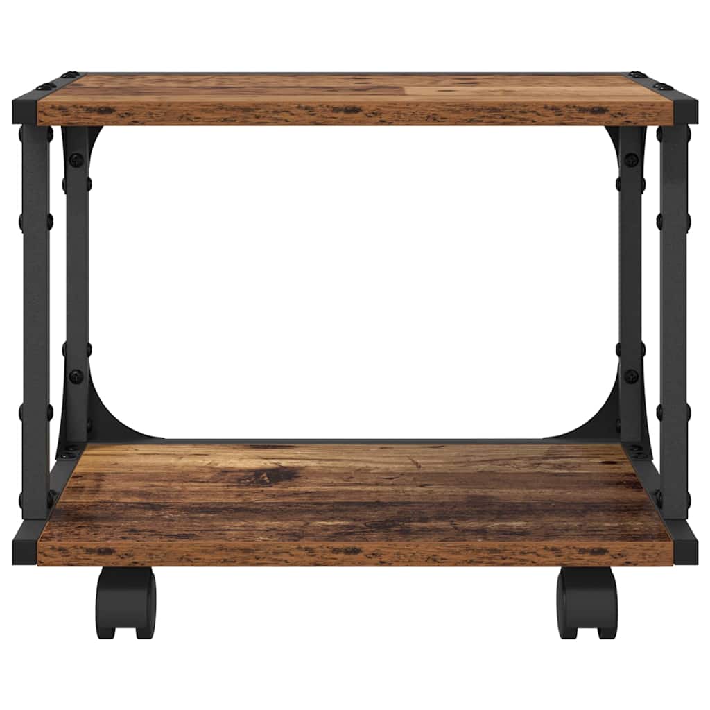 Printerstand Gammelt træ 41 x 28 x 33,5 cm Konstrueret træ