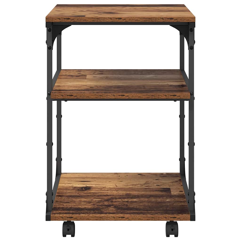 Printerstand Gammelt træ 43 x 48 x 64 cm Konstrueret træ