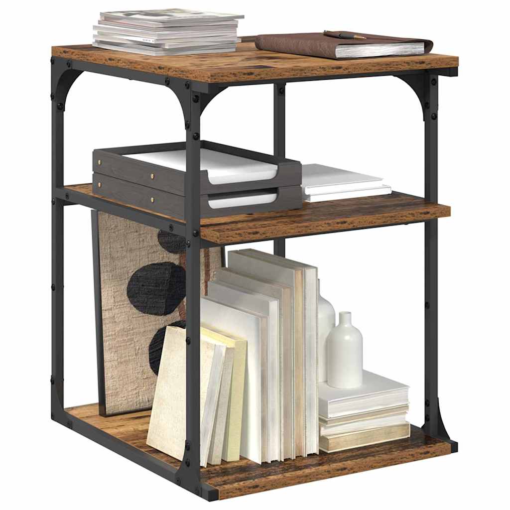 Printerstand Gammelt træ 43 x 48 x 64 cm Konstrueret træ