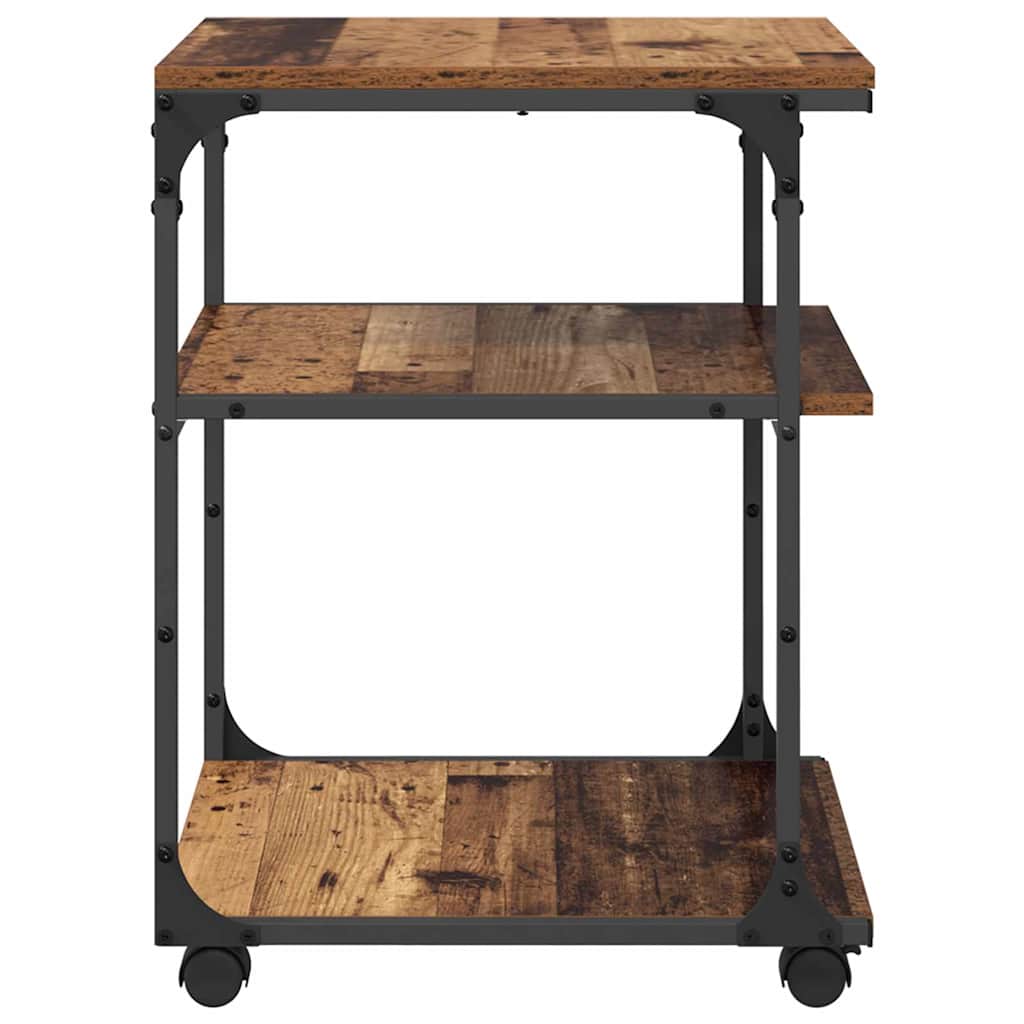 Printerstand Gammelt træ 43 x 48 x 64 cm Konstrueret træ