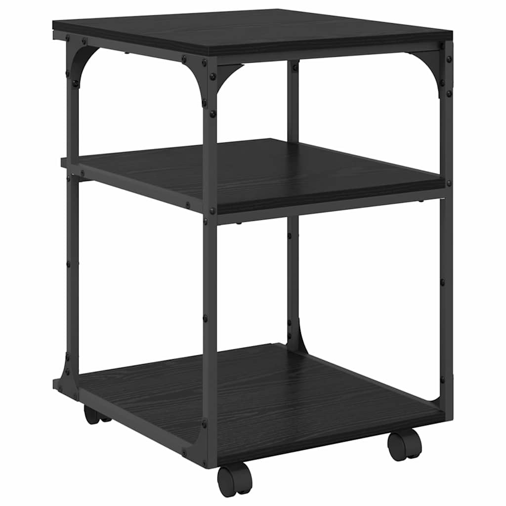 Printerstand Sort eg 43 x 48 x 64 cm Konstrueret træ