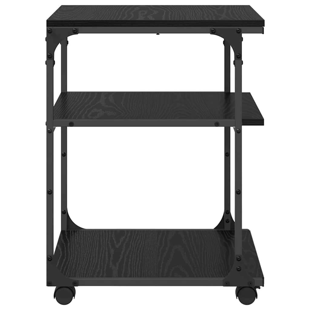 Printerstand Sort eg 43 x 48 x 64 cm Konstrueret træ