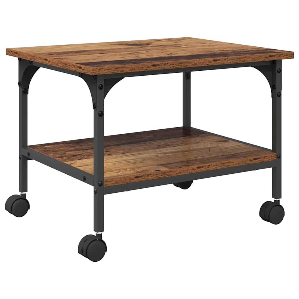 Printerstand Gammelt træ 50 x 40 x 38 cm Konstrueret træ