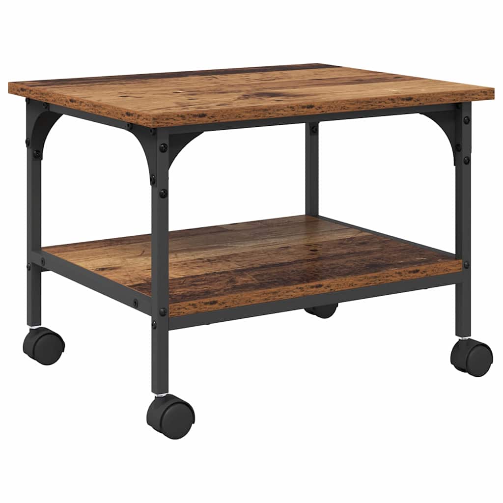 Printerstand Gammelt træ 50 x 40 x 38 cm Konstrueret træ