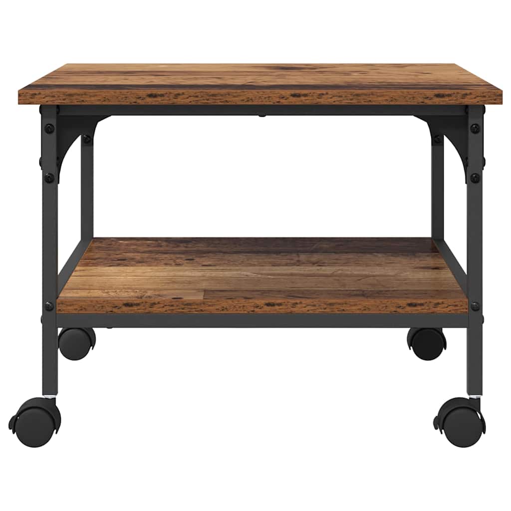Printerstand Gammelt træ 50 x 40 x 38 cm Konstrueret træ