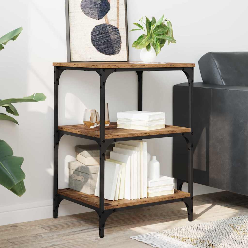 Printerstand Gammelt træ 50 x 41 x 75 cm Konstrueret træ