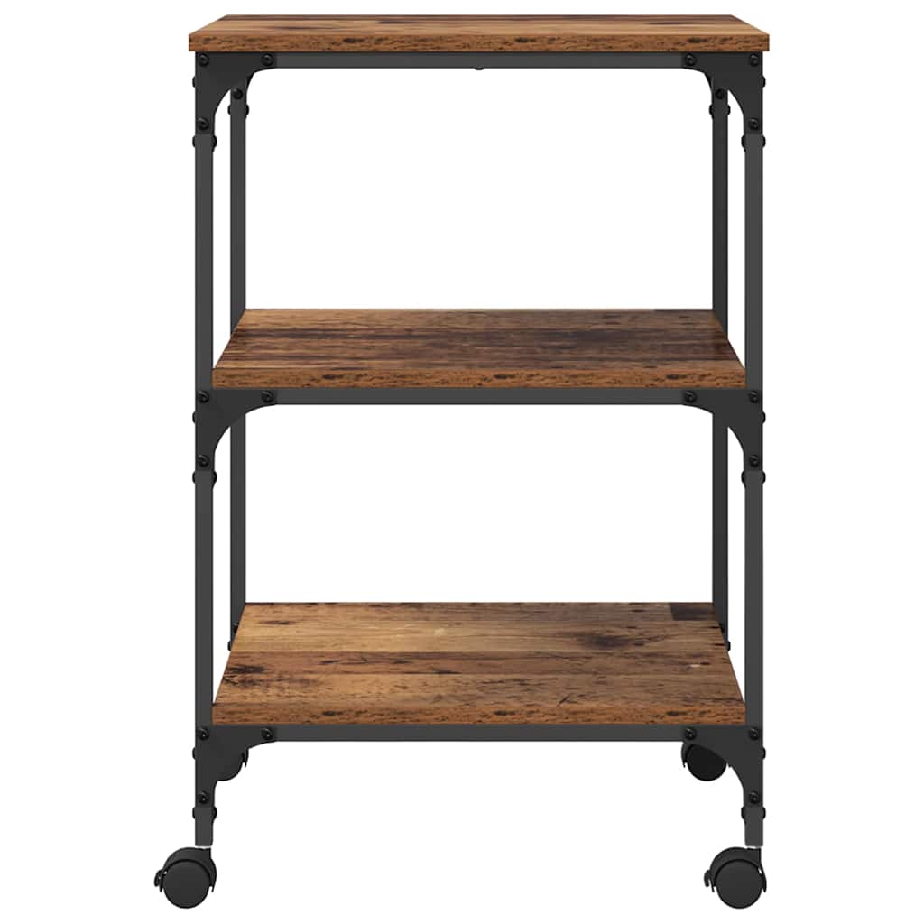 Printerstand Gammelt træ 50 x 41 x 75 cm Konstrueret træ