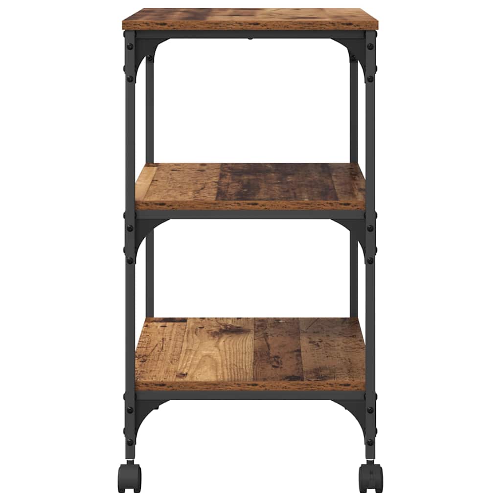 Printerstand Gammelt træ 50 x 41 x 75 cm Konstrueret træ