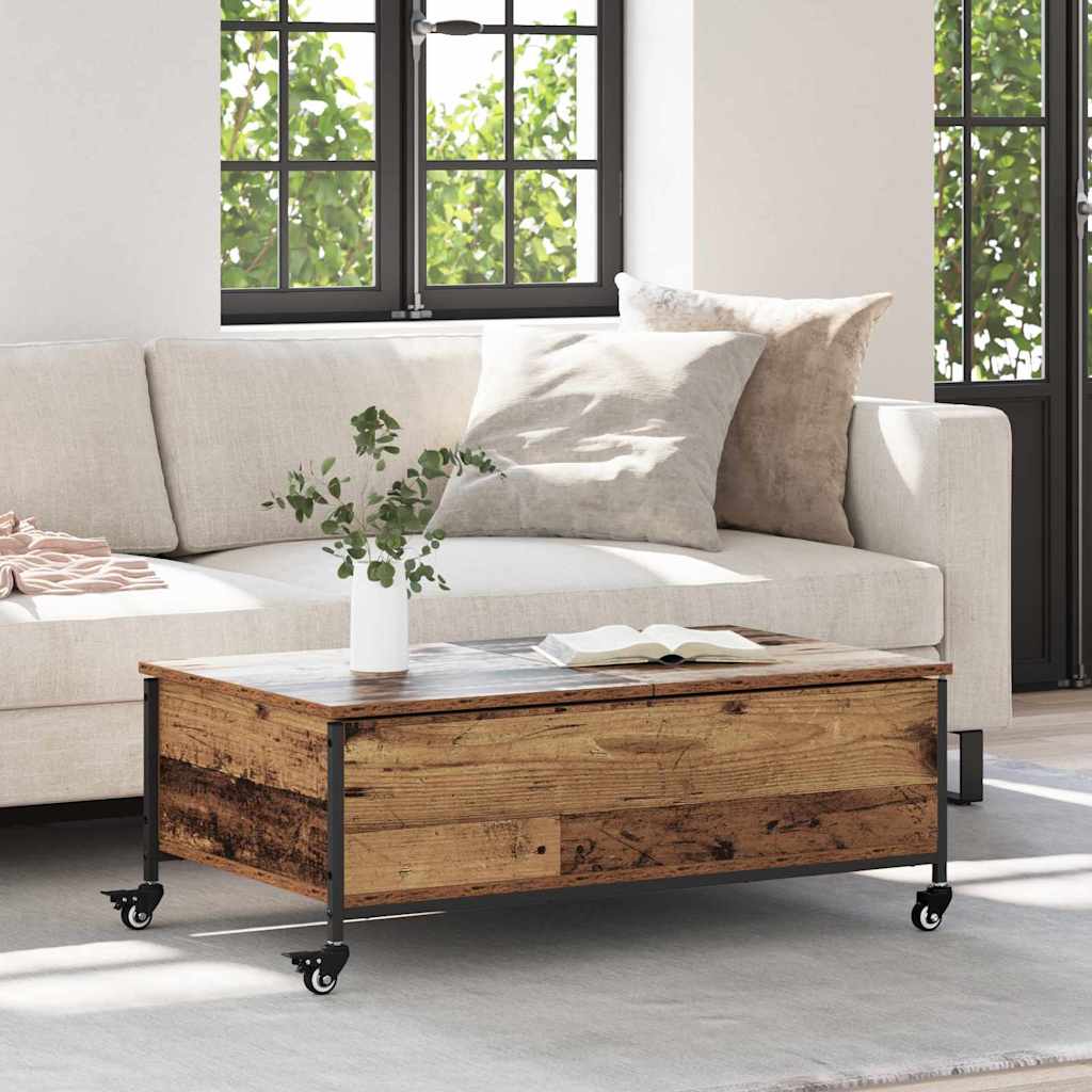 Sofabord Gammelt træ 91 x 55 x 32 cm Konstrueret træ