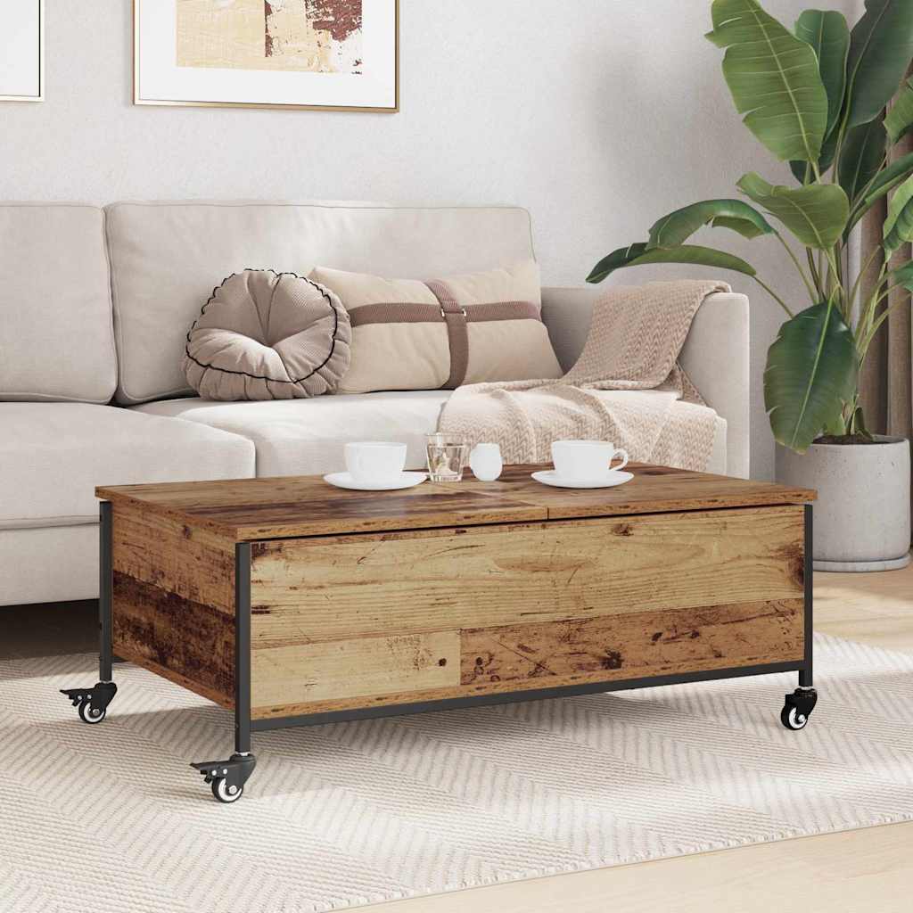 Sofabord Gammelt træ 91 x 55 x 32 cm Konstrueret træ