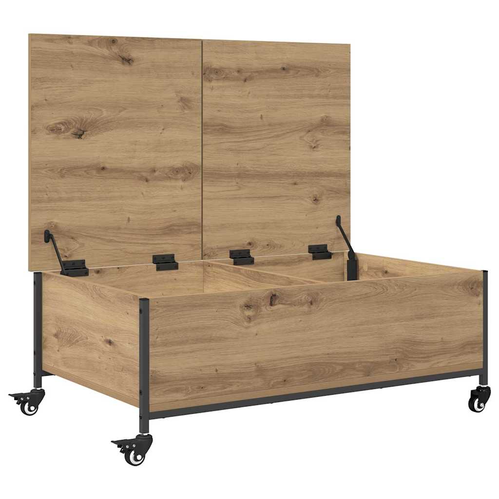Sofabord Artisan Egetræ 91 x 55 x 32 cm Konstrueret træ