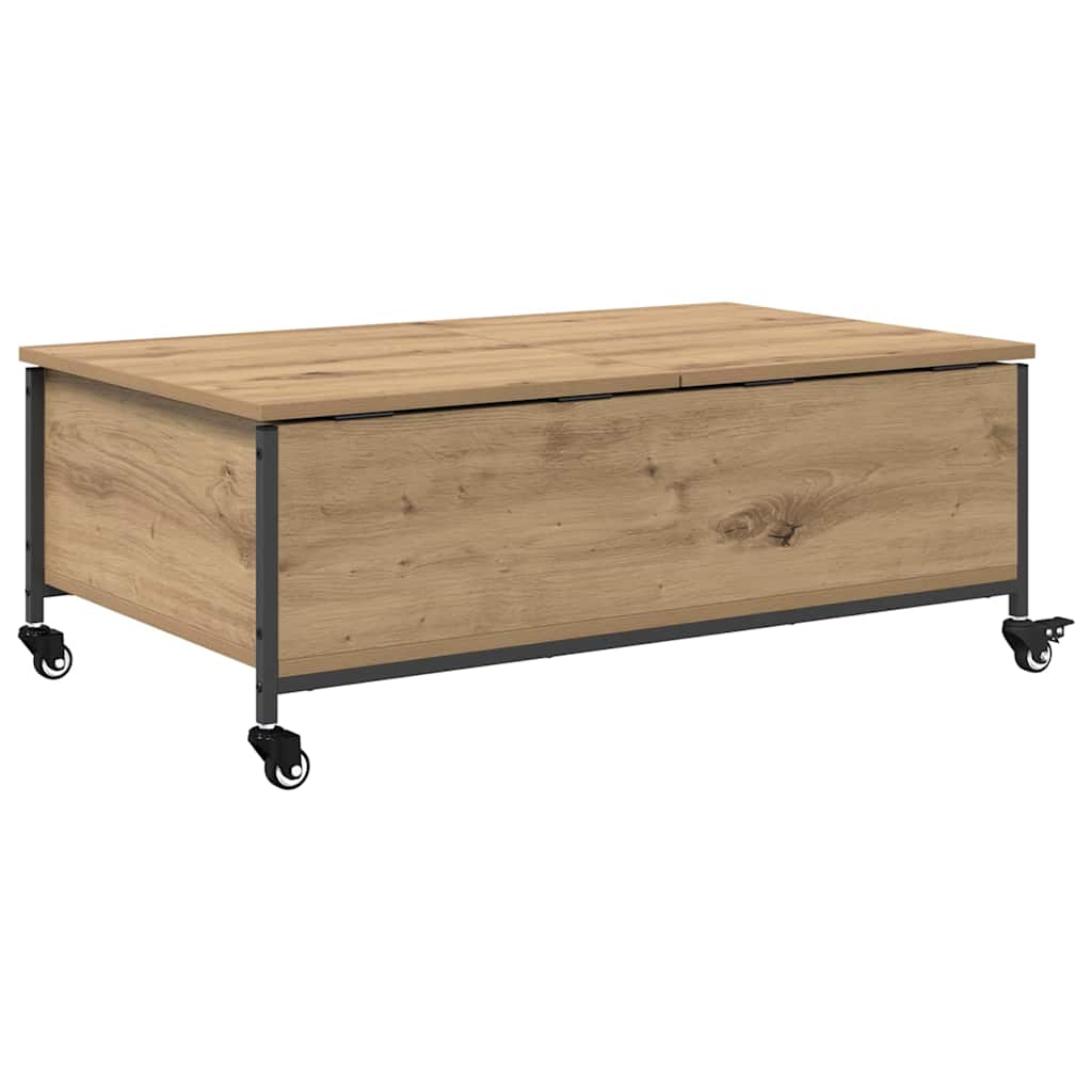 Sofabord Artisan Egetræ 91 x 55 x 32 cm Konstrueret træ