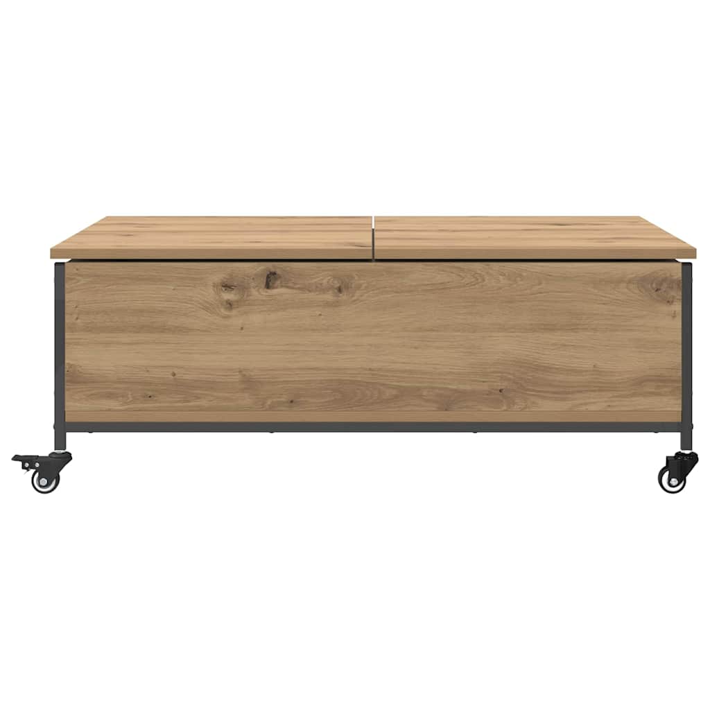 Sofabord Artisan Egetræ 91 x 55 x 32 cm Konstrueret træ