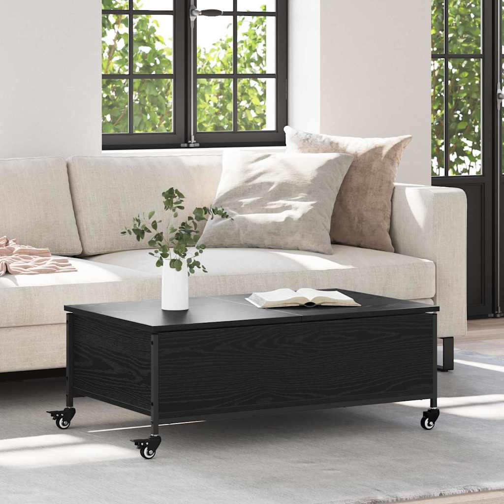 Sofabord Sort eg 91 x 55 x 32 cm Konstrueret træ