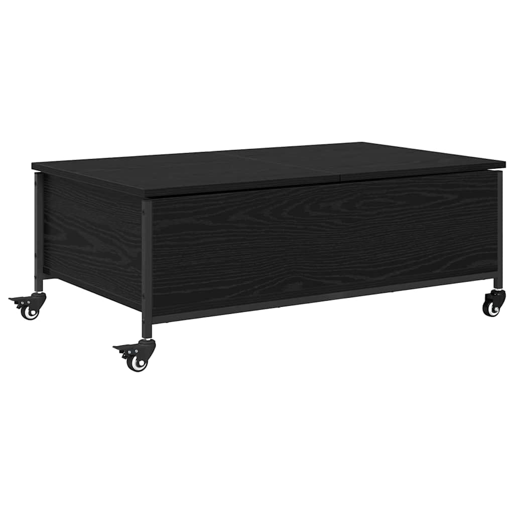 Sofabord Sort eg 91 x 55 x 32 cm Konstrueret træ