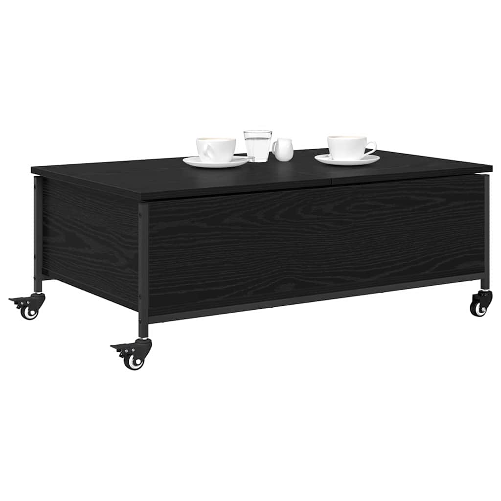 Sofabord Sort eg 91 x 55 x 32 cm Konstrueret træ