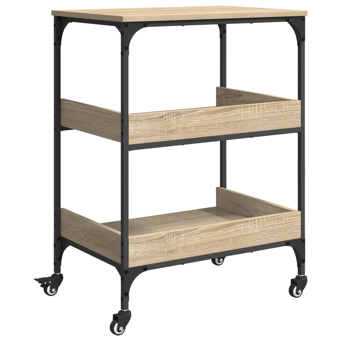 Køkkenvogn Sonoma eg 60 x 41 x 80,5 cm Konstrueret træ