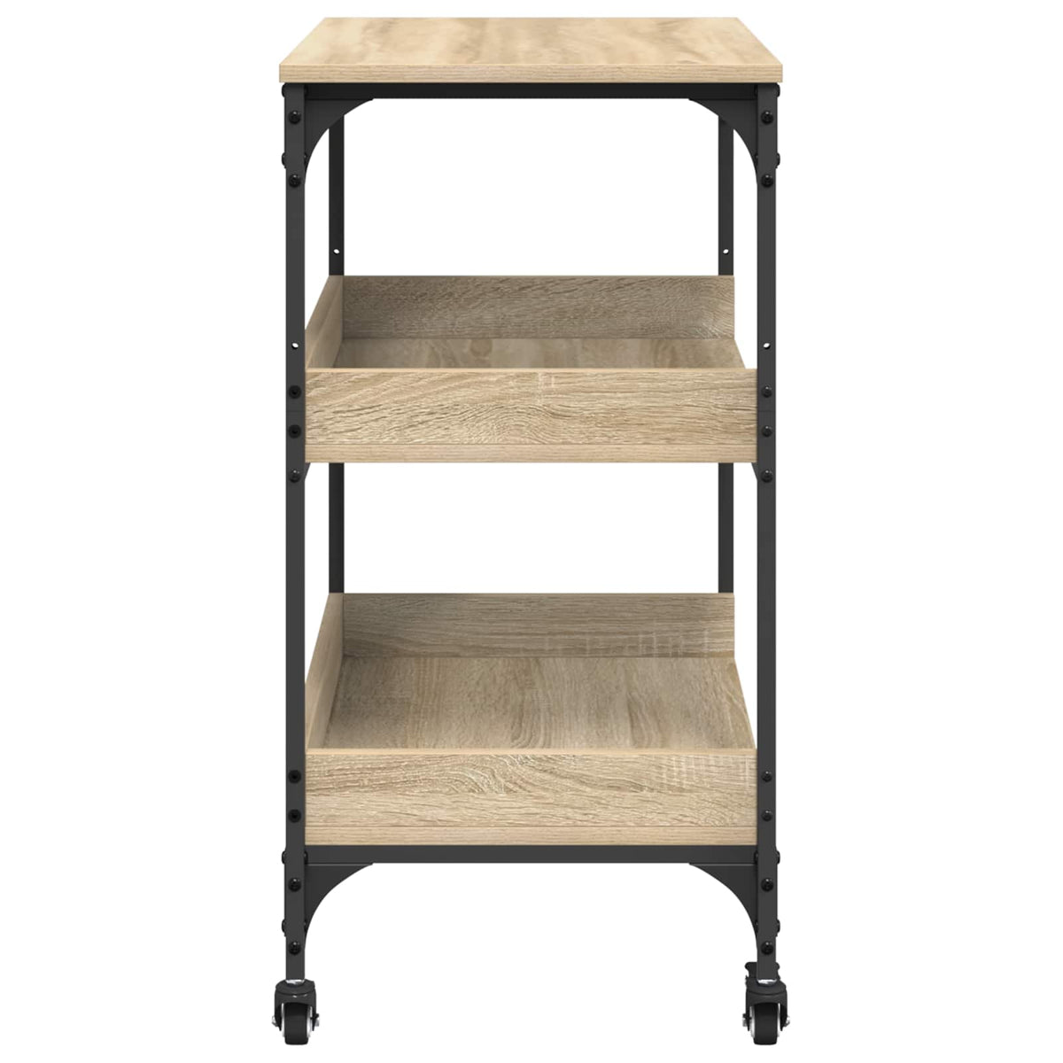 Køkkenvogn Sonoma eg 60 x 41 x 80,5 cm Konstrueret træ