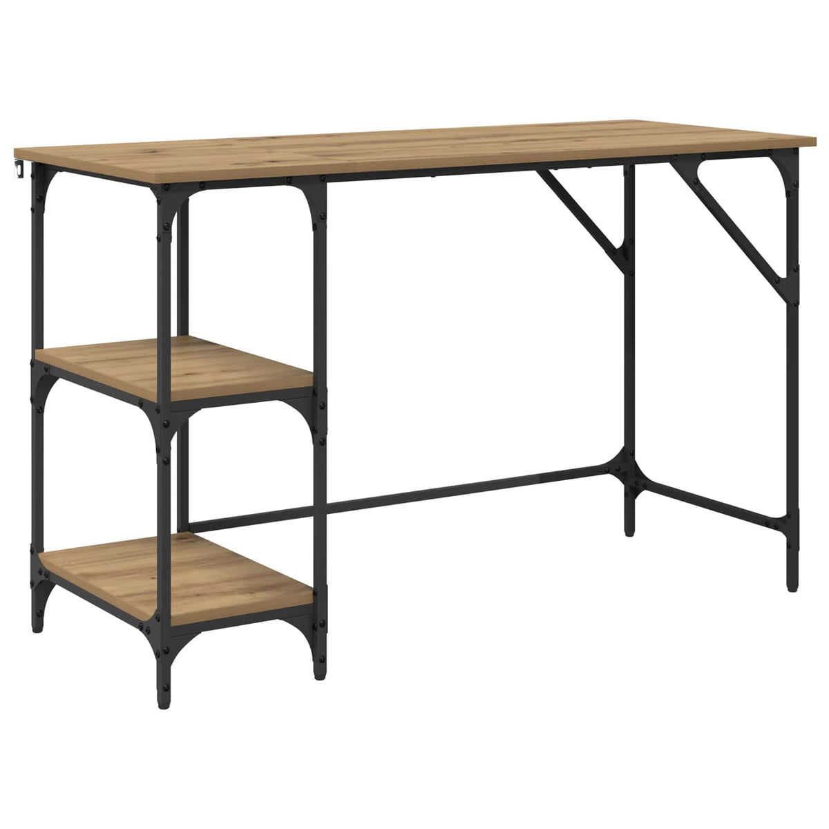 Bord Artisan Egetræ 120 x 50 x 75 cm Konstrueret træ