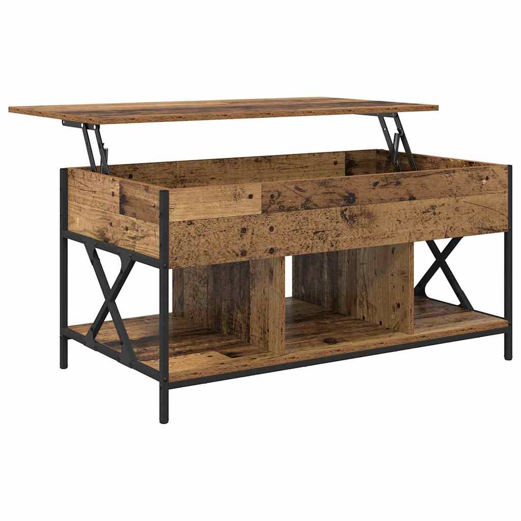 Sofabord Gammelt træ 100 x 55 x 48.5 cm Konstrueret træ