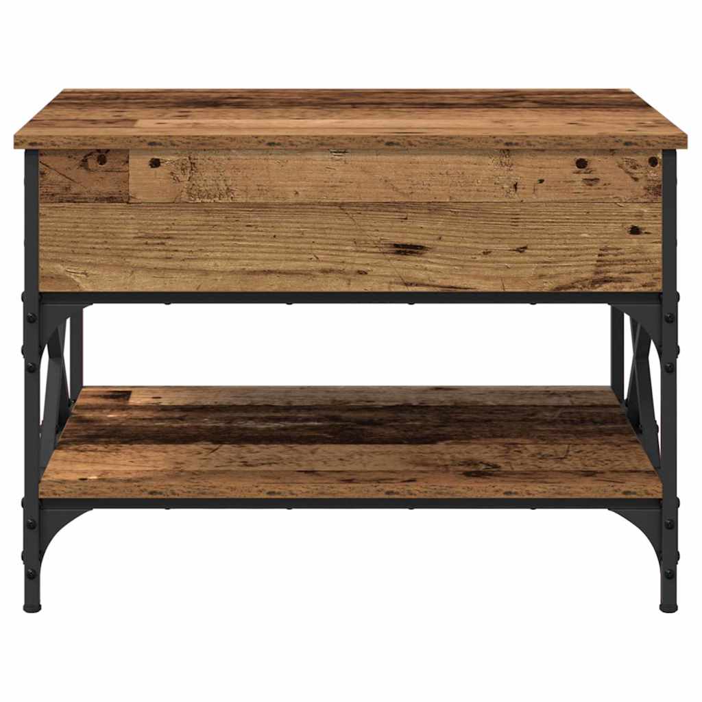 Sofabord Gammelt træ 70x50x50cm Konstrueret træ