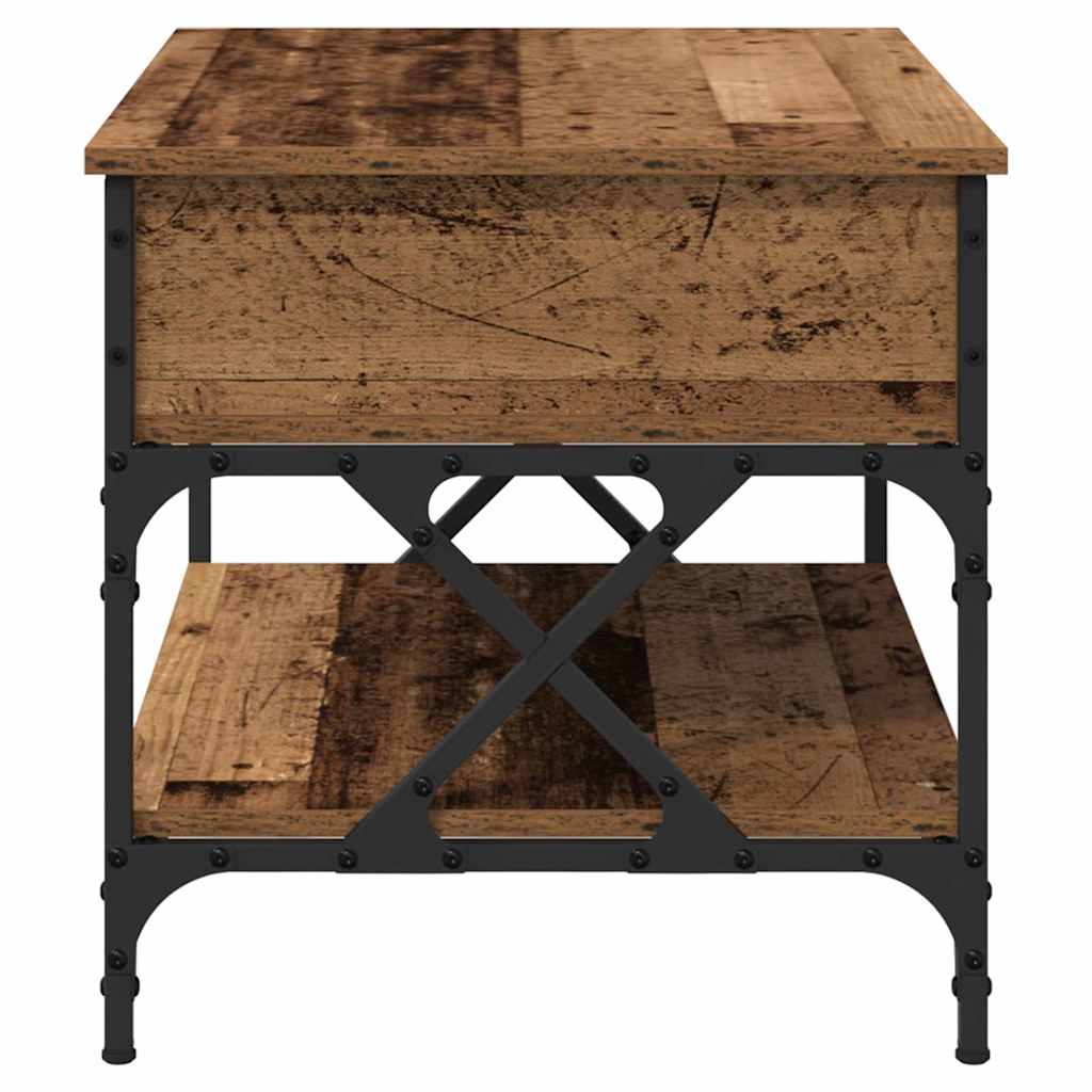 Sofabord Gammelt træ 70x50x50cm Konstrueret træ