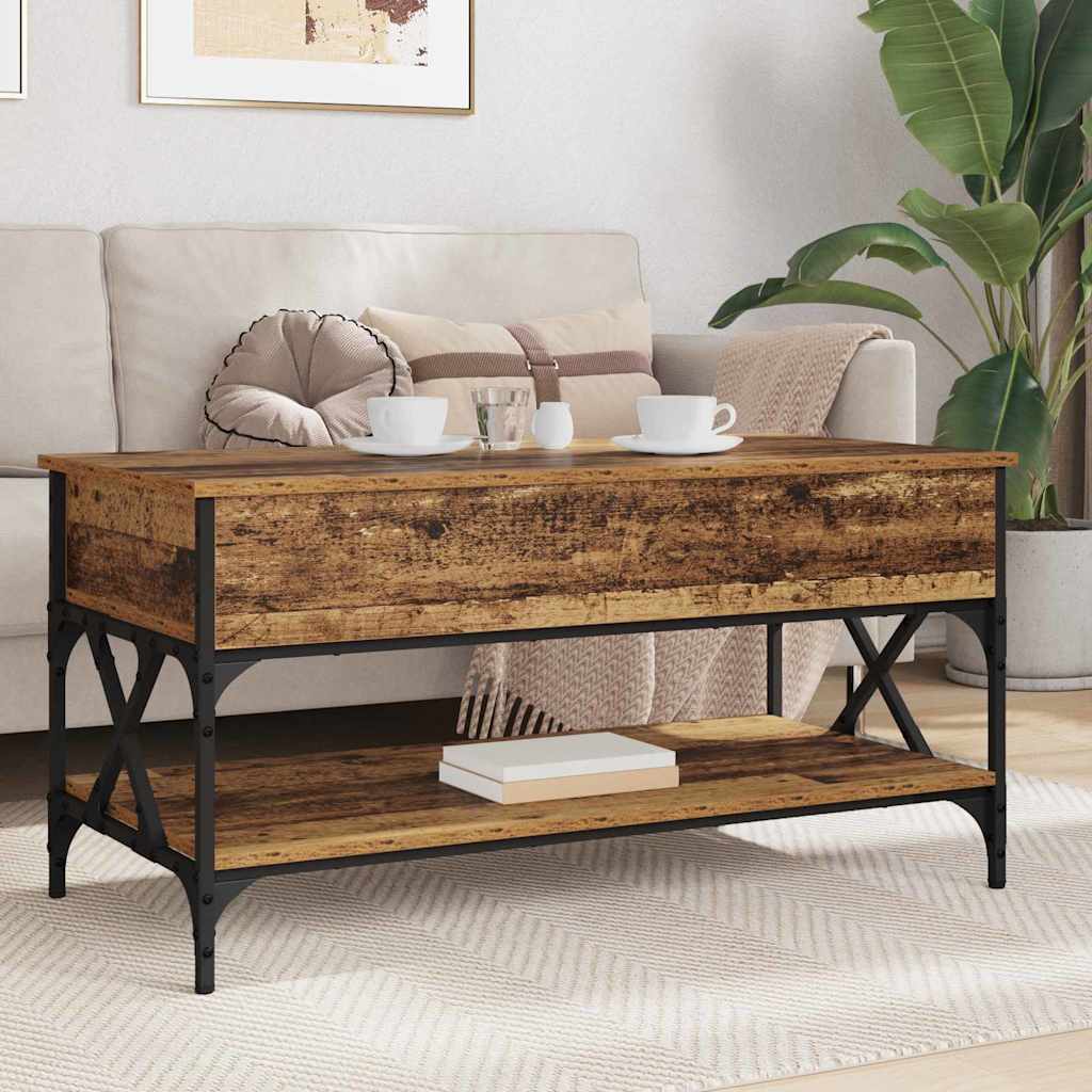 Sofabord Gammelt træ 100 x 50 x 50 cm Konstrueret træ