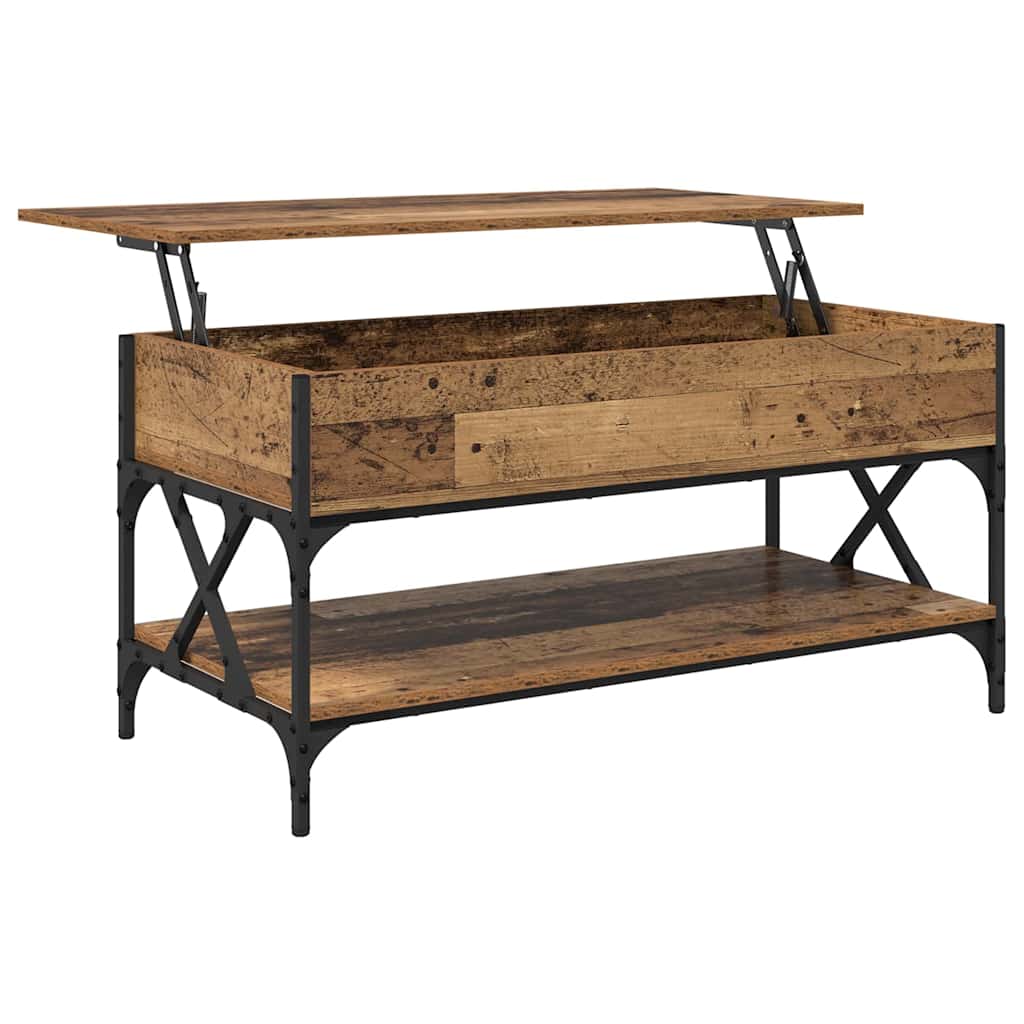 Sofabord Gammelt træ 100 x 50 x 50 cm Konstrueret træ