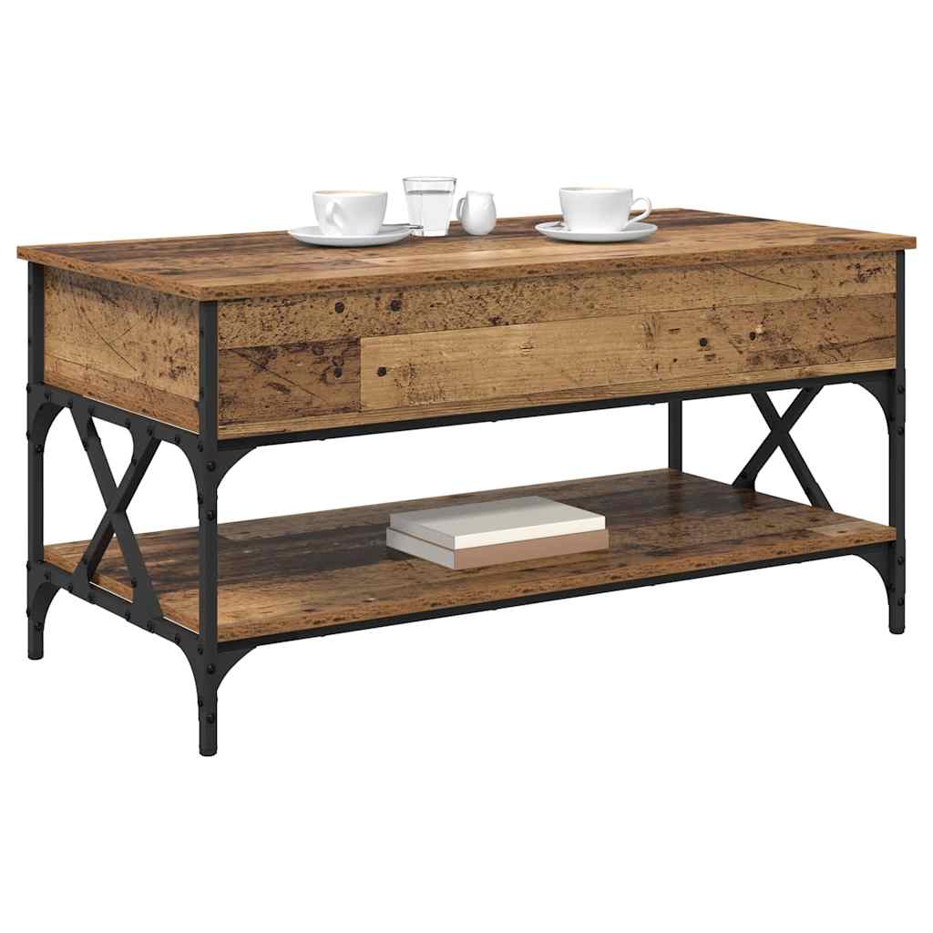 Sofabord Gammelt træ 100 x 50 x 50 cm Konstrueret træ
