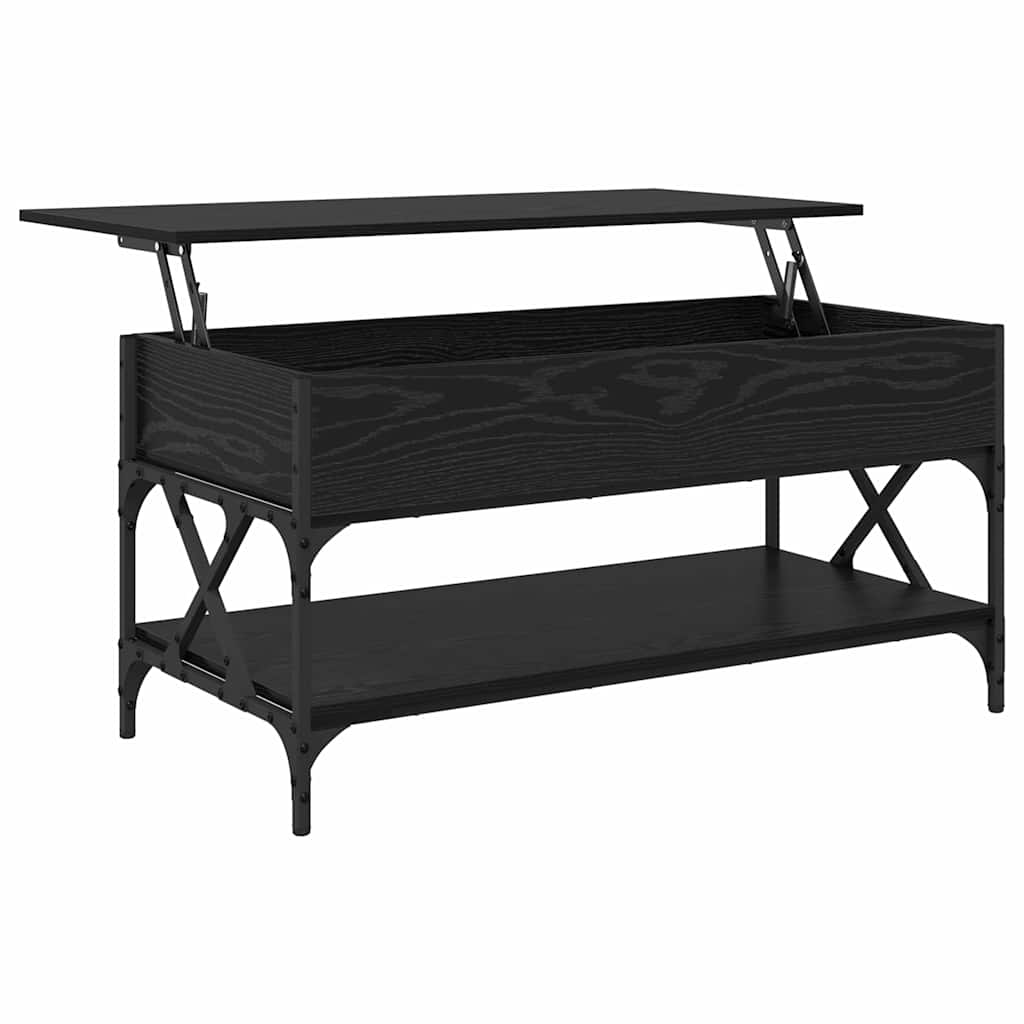 Sofabord Sort eg 100 x 50 x 50 cm Konstrueret træ