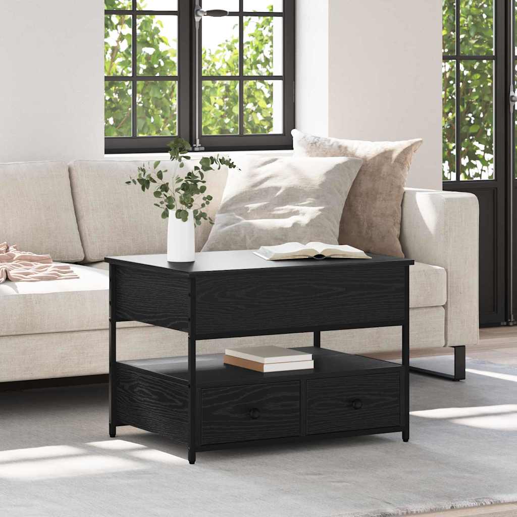 Sofabord Sort eg 70 x 50 x 54,5 cm Konstrueret træ